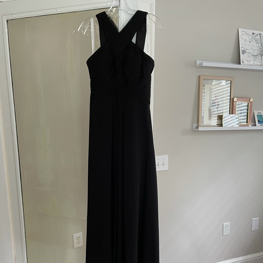 Black Azazie Sz 4 Bridesmaid Dress
